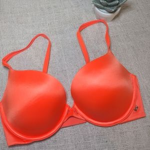 Victoria's Secret Very Sexy Push Up Bra 32DD Coral Orange